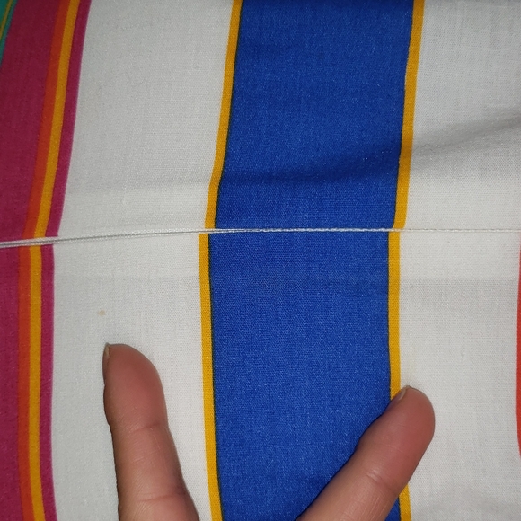 Vintage Christian Dior House Dress Colorful Stripe - Picture 10 of 15